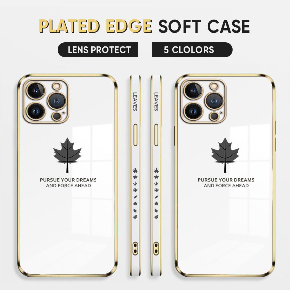 Чехол для телефона с покрытием из кленового листа для iPhone 11 13 15 Samsung Galaxy A52 Xiaomi Redmi 12C Note 10 Pro Oneplus Мягкие чехлы для смартфонов