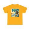 Lion Lets Surf Surfer Big Wave Summer Vibe Kids Heavy Cotton T Shirt Unisexs Unisex Surfing Beach