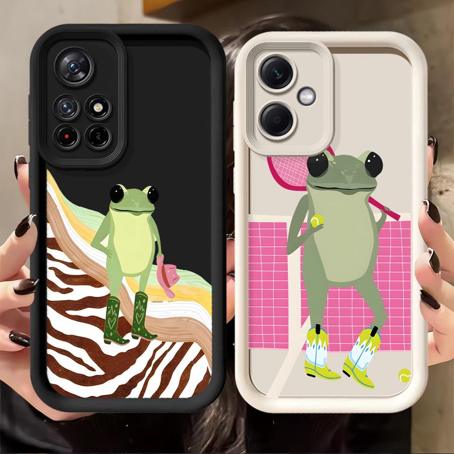 Модный и трендовый чехол-лягушка для Xiaomi Redmi Note 14 Pro Plus 12 11 Note 13 12C 10 14C A1 A2 A3 A4 13C 12s 11s Чехол для телефона