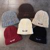 New York Lettering Knitted Hat With Windproof Warmth For Casual Gift Fashion