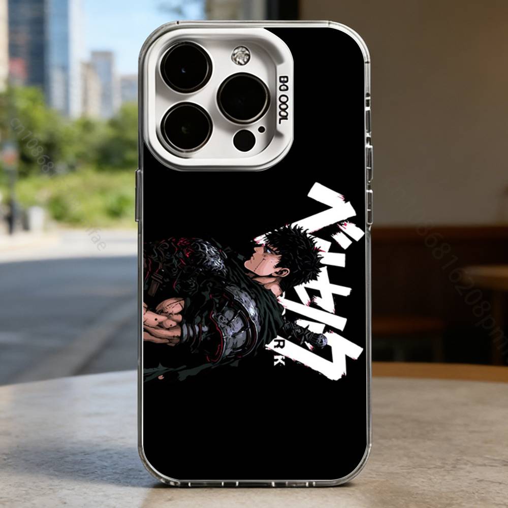 ЯПОНСКОЕ АНИМЕ B-Berserk Крутой Белый Ударопрочный Чехол Для Телефона Для iPhone 16,15,14,13,12,11,Pro,XS,Max,Plus,Mini,SE