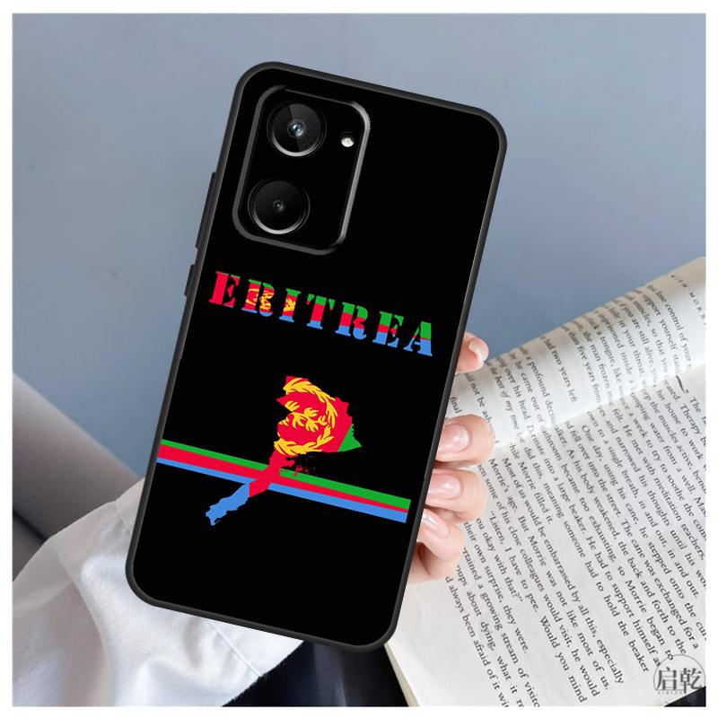 Eritrea Flag For Realme C61 C63 C71 C55 C67 C51 C75 C65 C53 C35 11 12 13 14 Pro Plus GT6 GT7 15 Pro Case