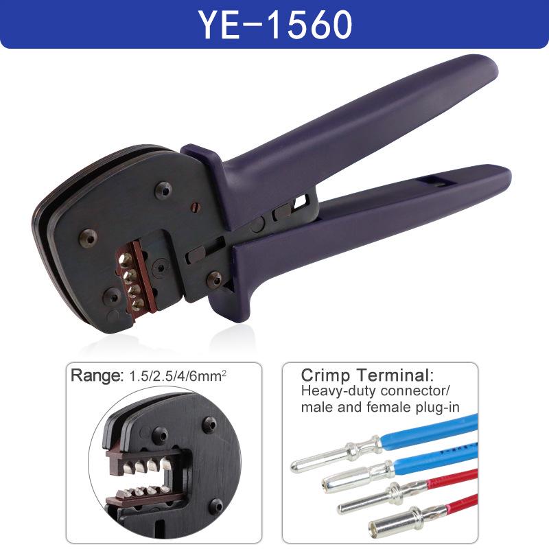 Aviation Plug Pin/New Energy Photovoltaic Terminal Crimping Pliers with High Precision Ratchet Jaws YEFYM.