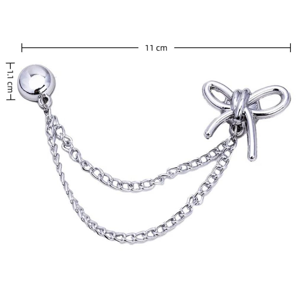 Silver Alloy Magnetic Button Clips Fixing Hem Non-hole Waist Buckle Shorten Trouser Clip
