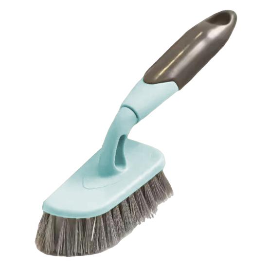 Household Floor Brush Ergonomic Non-Slip Handle Hard Bristles Floor Scrubber Kitchen Bathroom Heavy-Duty Stain Scrubbing Tool