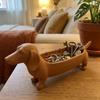Plastic Dachshund Storage Tray Animal Catchall Tray for Entryway Sausage Dog Planter  Home Craft