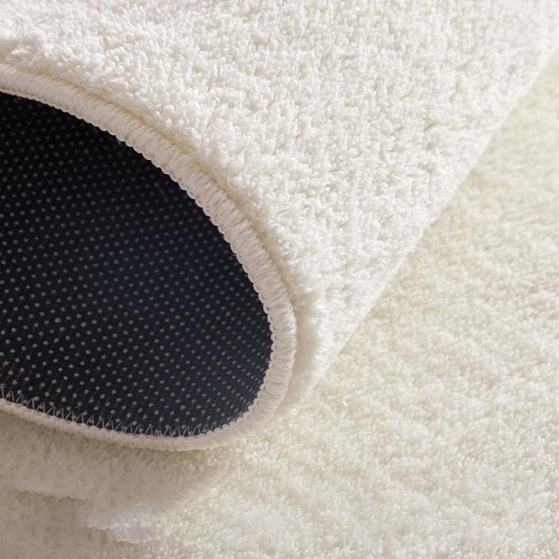 Кремовый стиль Украшение гостиной Плюшевый ковер Пушистый мягкий коврик для кабинета Круглые ковры для спальни Утолщенный противоскользящий прикроватный коврик для пола