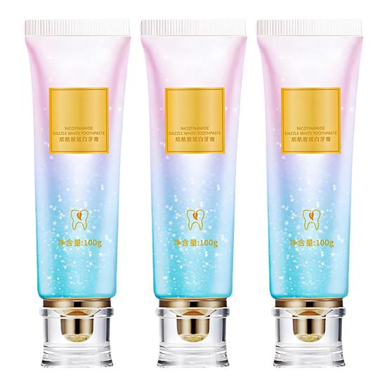 Yousheng 1/2/3Pcs 100G Nicotinamide Whitening Toothpaste Natural Mints Flavor Freshening Breath Stain Removal Sensitive Teeth Cleaning Brightening