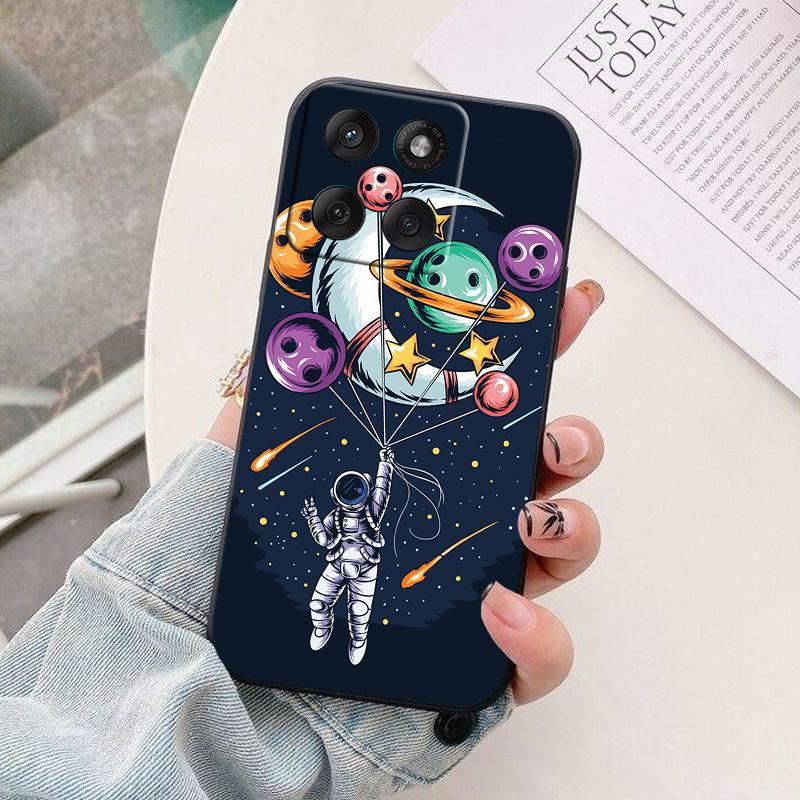 Чехол для телефона Motorola Edge 60 Pro, астронавт, силиконовый, защита камеры, задняя крышка для Moto Edge 60s 60 Stylus 60Pro 5G Funda