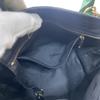 Подержанная сумка через плечо Longchamp черная/коричневая/зеленая кожа Женская