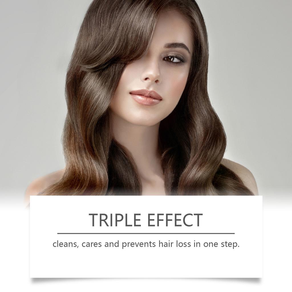 Питательный и уменьшающий выпадение волос шампунь, питающий волосяные фолликулы, очищает, сохраняя волосы увлажненными. 118 мл