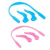 2 Pairs - Silicone Glasses Holder for Children (13 Cm Long) And Earplug Pink / Blue
