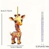 2D Acrylic Cute Giraffe Car Interior, Holiday Decorations, Christmas Tree Decorations, Couple Gifts, Home Decor, Keychain