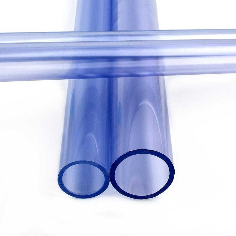 1PC Outer Diameter 16~110mm UPVC Transparent Blue Pipe Aquarium Fish Tank Tube Garden Irrigation Watering Fittings 50cm Long