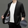 Весенне-осенний мужской тонкий костюм, деловая повседневная молодежная куртка, модный универсальный модный костюм
