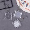 Blank Album Mini Cd Case Keychain Cd Player Keyring Peripheral Commemorative Album Key Holder For Diy Backpack Pendant