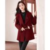 Fleeting Years Elegant Mid-Length Woolen Coat