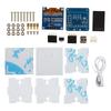 Acrylic Shell DIY Electronic Kit Educational Projects 41 * 43 * 39mm Transparent Acrylic Clock Shell 5V Power Requirement