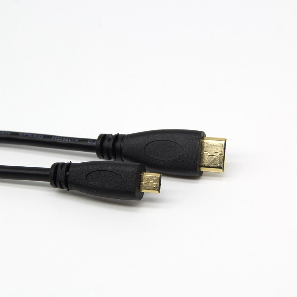 Кабель Mini HDMI на Micro HDMI 0,3 м, высокоскоростной адаптер-шнур для передачи аудио и видео