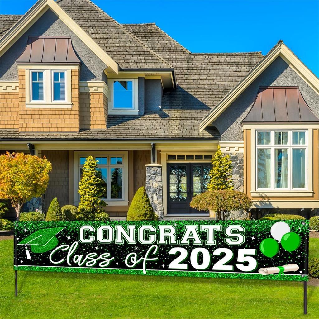 Украшение выпускного вечера Уличное украшение Атмосфера Баннер Подвесная ткань