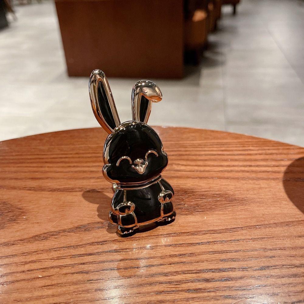 ABS Bunny Finger Ring Holder Mobile Phone Holder Phone Back Sticker Pad