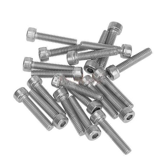 380 шт. M3 винты с шестигранной головкой под торцевой ключ, болты, гайки, набор из нержавеющей стали для машин