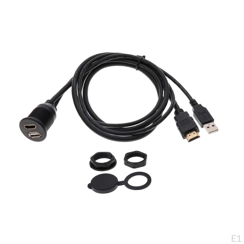 Прочный автомобильный USB 2.0 - AUX кабель