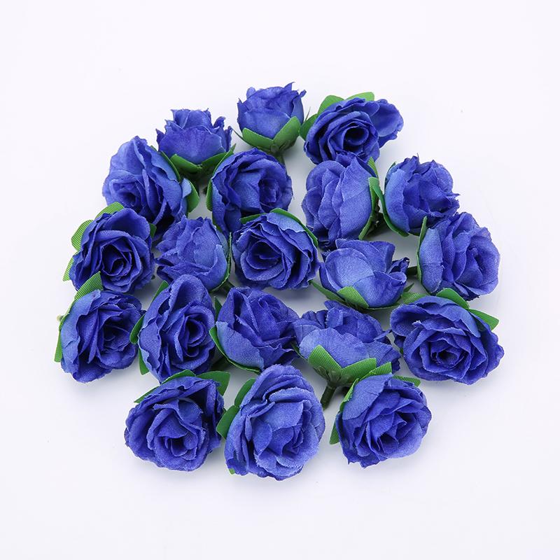 10/20/50Pcs Rose Artificial Flowers Head 3CM Fake Flower for Wedding Decoration Party Christmas Home Decor Craft Gifts Accessory