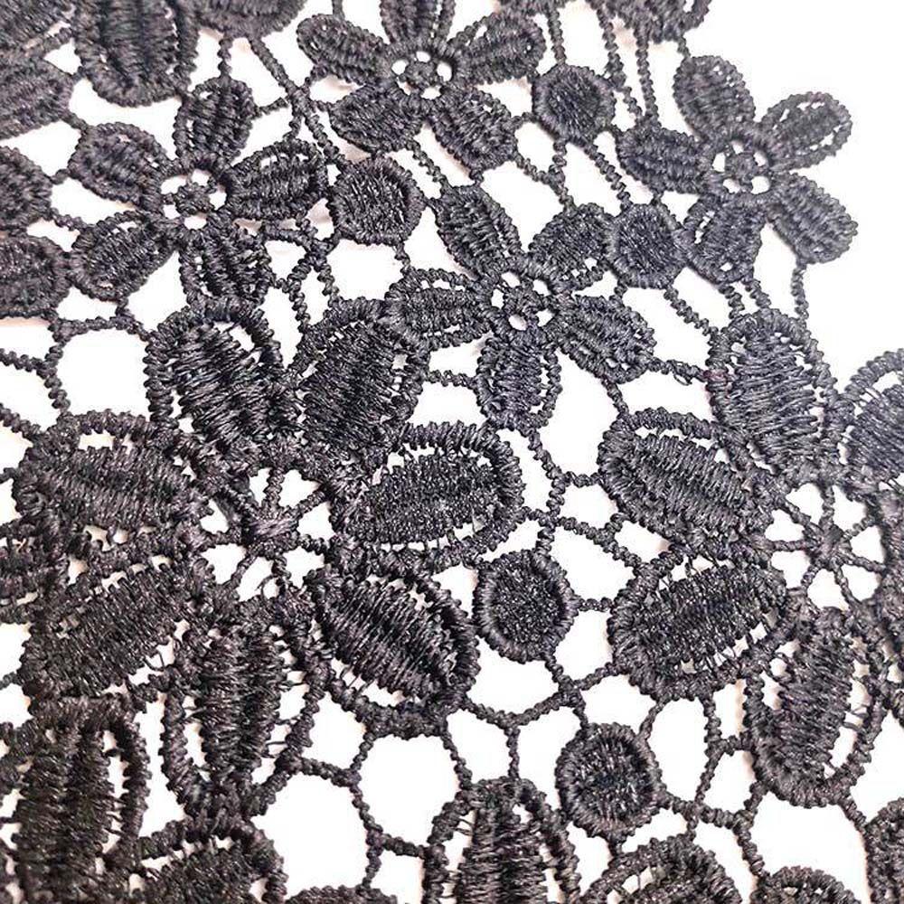 Garment Multicolor Sewing Supplies Wedding Craft Floral Neckline Applique Lace Collar Lace Fabric