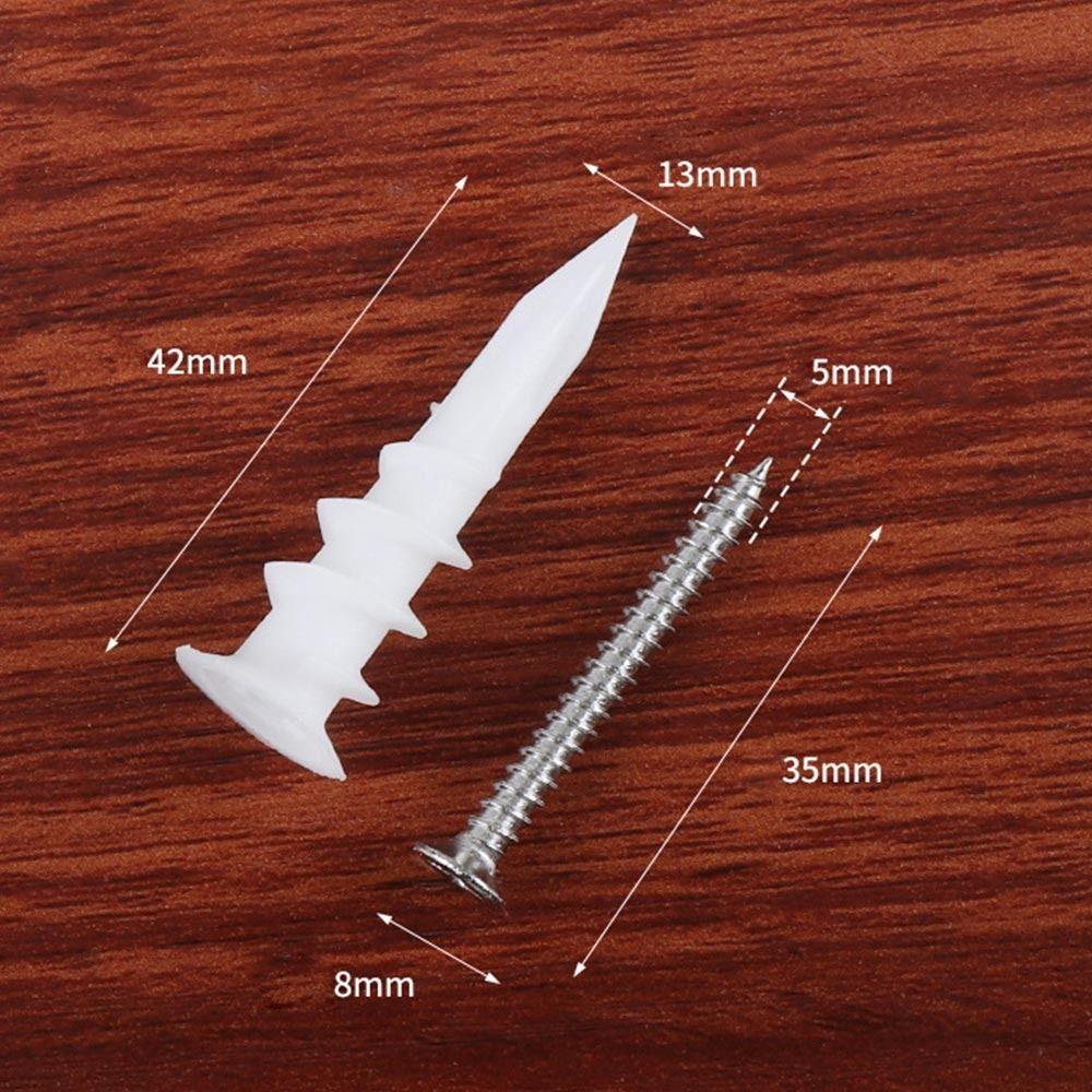 Настенная заглушка для дома, пробитая винтовым дюбелем, анкер для гипсокартона, расширяющийся гвоздь-болт, набор расширительных винтов