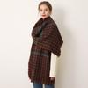 Autumn and Winter Versatile Retro Asymmetrical Color Matching Soft Comfortable Warm Scarf