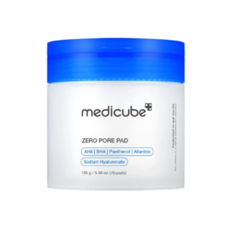 Medicube Zero Pore Pad 2.0 70 Pads | Dual-Sided Toner Pads | AHA BHA Panthenol Allantoin | Korean Skincare