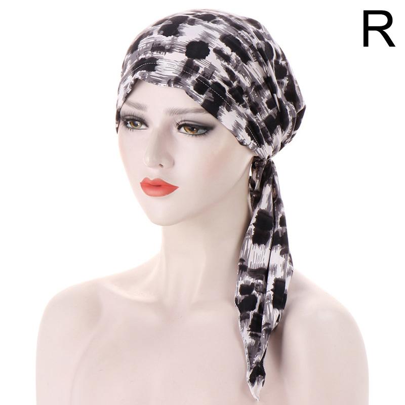 1 шт. модная шапочка для химиотерапии с цветочным принтом, повязка на голову для женщин, тюрбан, мусульманская шляпа, женские аксессуары