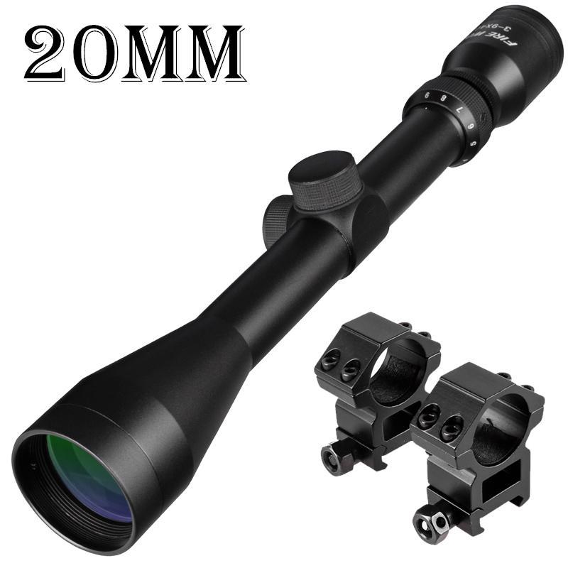 FIRE WOLF 3-9X40 тактический прицел оптический снайперский прицел с оленем охотничьи прицелы пневматическая винтовка открытый прицел