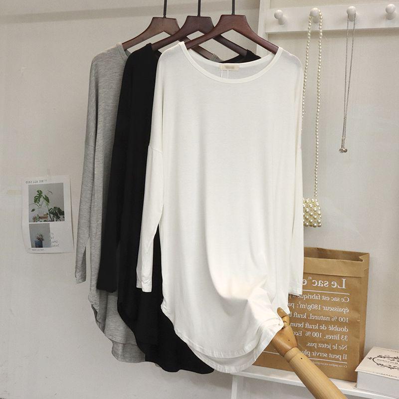 Women's Modal Irregular Short-Sleeve Tunic - Lightweight, Loose Fit for Spring/Summer, with Sun Protection