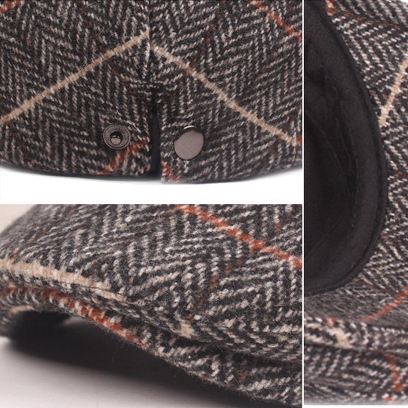 Осенне-зимний берет, толстая шерстяная кепка вперед, кепка среднего и пожилого возраста, фуражка, кепки газетчика для мужчин, шляпа плюща для водителя, шляпы художников Гэтсби