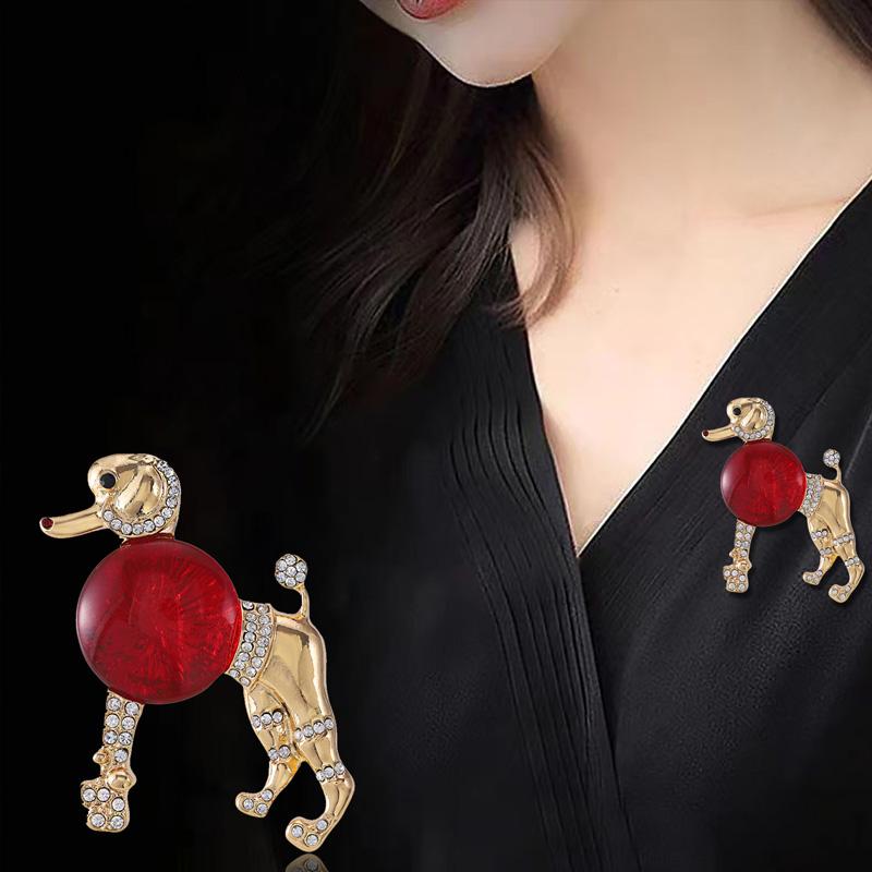 1 шт. Брошь Собака Леопард для Женщин Девочек Слон Лягушка Винтаж Стразы Барокко Стиль Животные Броши Аксессуары для Пальто Костюма