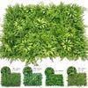 Artificial Plants Grass Square Plastic Lawn Plant Wall Panel 40*60cm Greenery Wall Decoration For Family Hotels Cafe