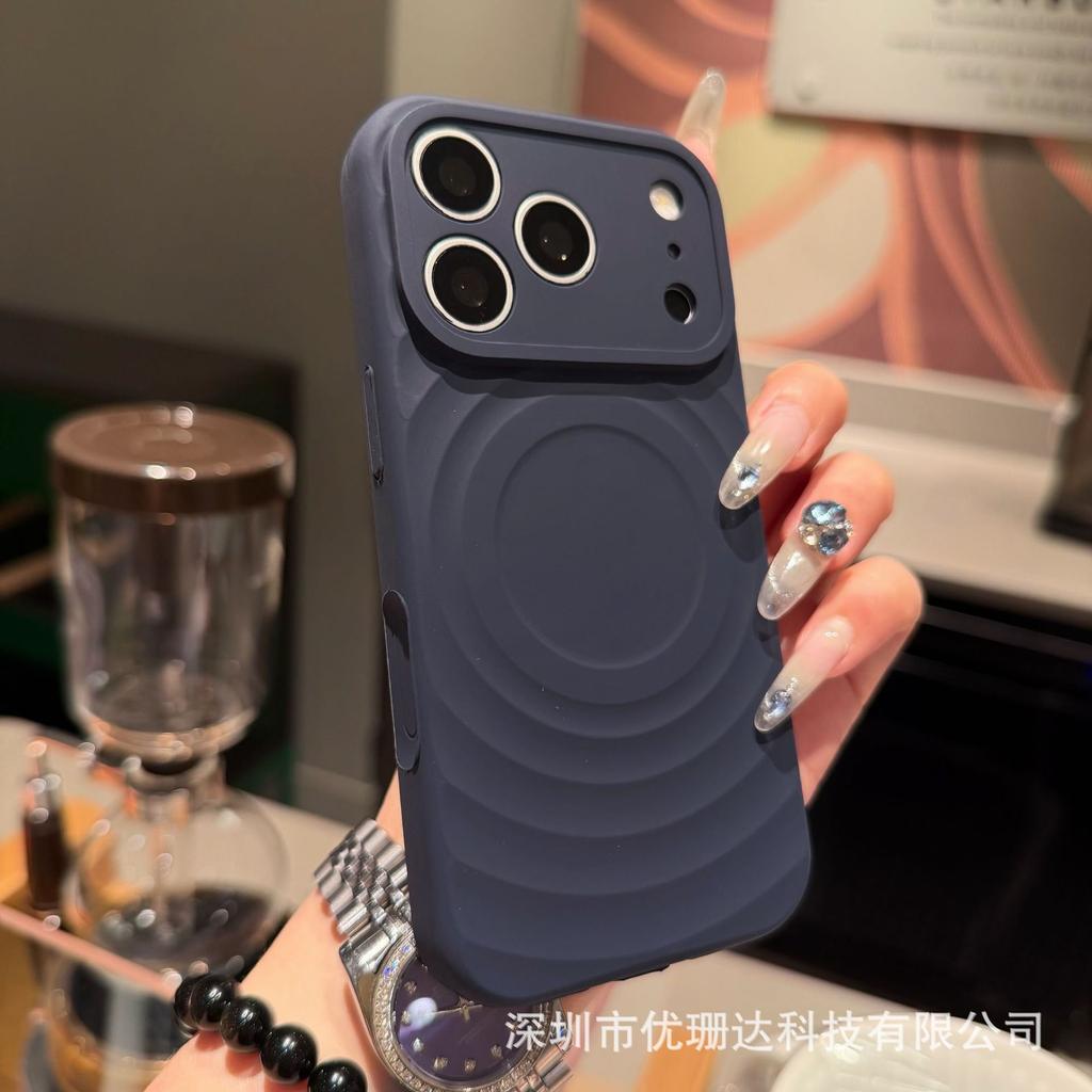 Применимо к iPhone11promax силиконовый чехол для мобильного телефона с магнитом, волнистый, Apple 11, однотонный, с мелкими отверстиями, полностью закрывающий защитный чехол