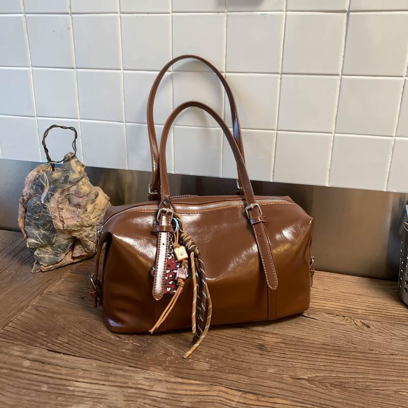 Нишевая ретро простая сумка подмышку осень новая большая вместимость сумка для поездок на работу высокая ценность плечевая сумка-тоут