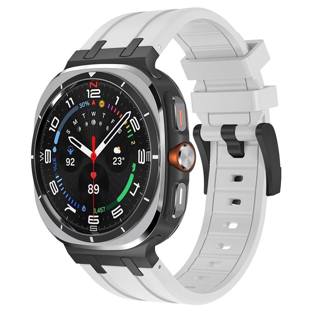 Роскошный спортивный ремешок из резины для Samsung Galaxy Ultra Watch 47 мм, силиконовый ремешок с изогнутым концом для samsung ultra 7 47 47MM, мужской браслет