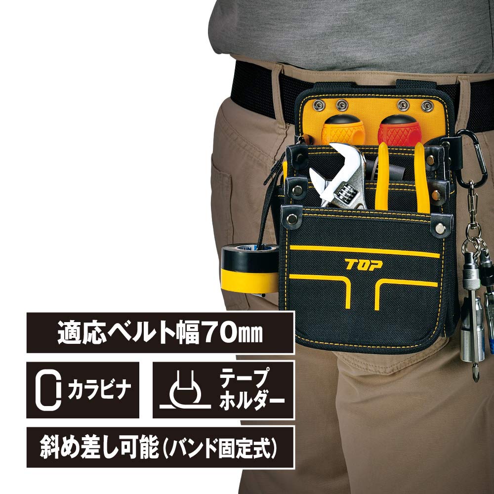 Лучшая в отрасли поясная сумка для диагональной вставки, держатель для ленты, карабин, держатель для инструментов (ТОП) электрики, 3-ярусный тип, маленький, функция, в комплекте,