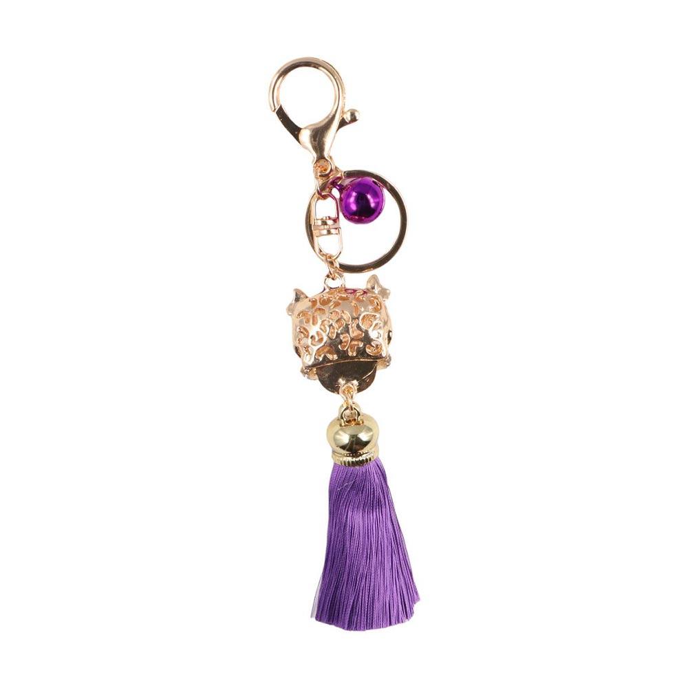 Ancient Mascot Lion Dance Keychain Crystal Animal Lion Wake Keychain Delicate Women Bags Holder