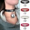 Harajuku Punk Rock Soft Girl Leather Bell Pendant Choker Necklace