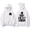 Уличная одежда унисекс Boys Band BOYNEXTDOOR Толстовки с капюшоном корейская мода Sudaderas Hombre Графический принт Толстовка Зимний топ