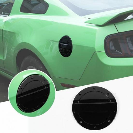Exterior Filler Fuel Door Tank Gas Cap Cover Trim for Ford Mustang 2010-14 Black