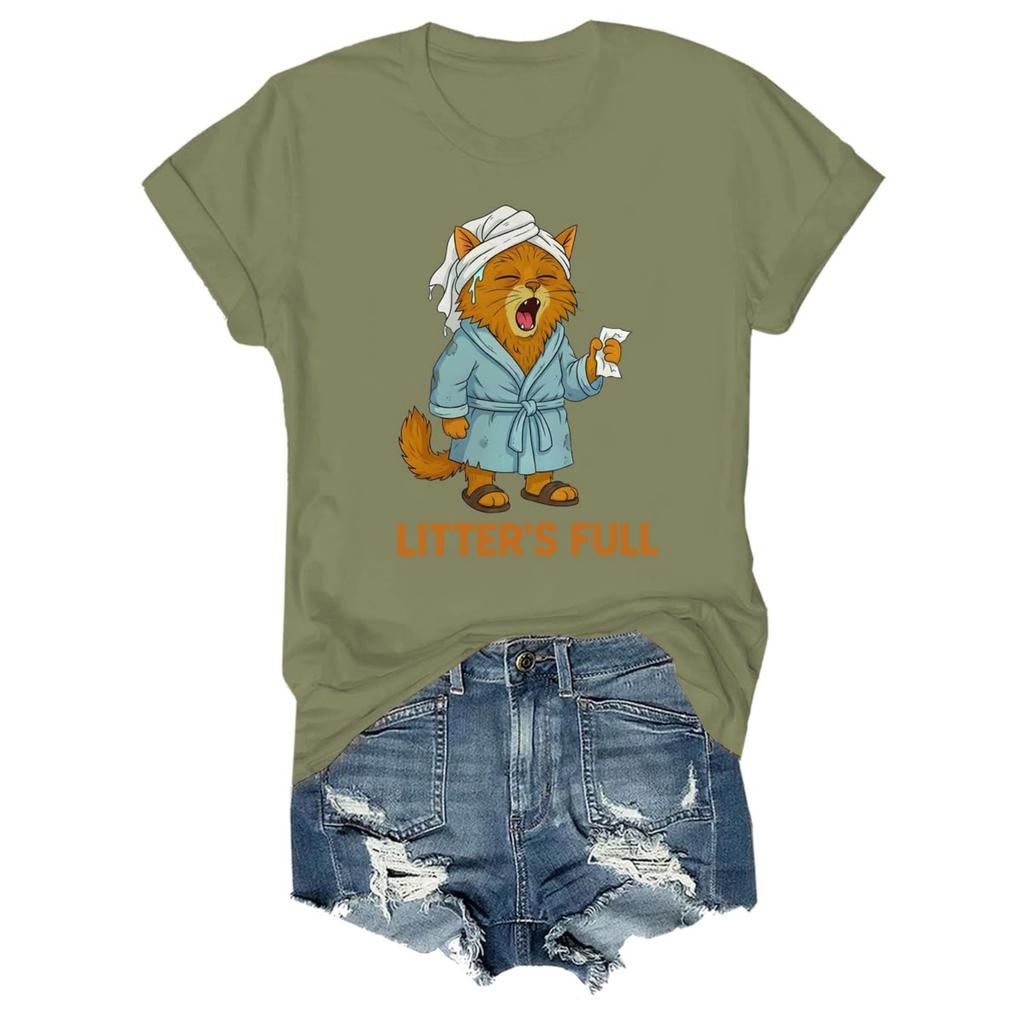 Женская и мужская унисекс модная футболка с принтом, круглым вырезом и коротким рукавом, пуловер