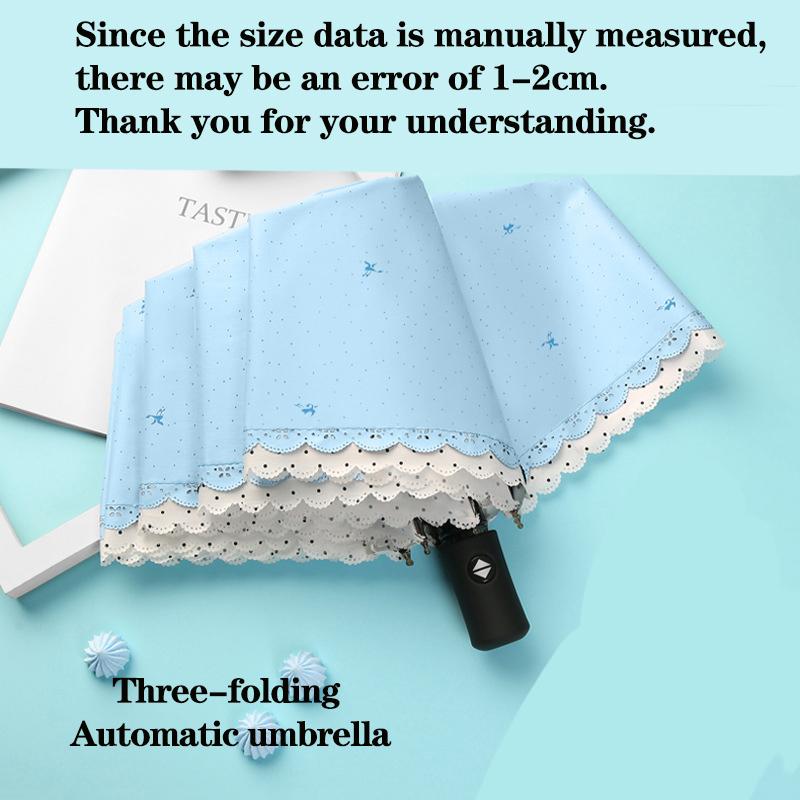 Женский зонт кружевной модный складной зонт солнцезащитный зонт ветро- и дождеустойчивый дорожный складной портативный студенческий подарок