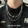 Хип-хоп Двухслойное Звезда Крест Ожерелье Для Мужчины Женщины Титановая Сталь Ключица Цепь Чокер Панк Мужские Аксессуары