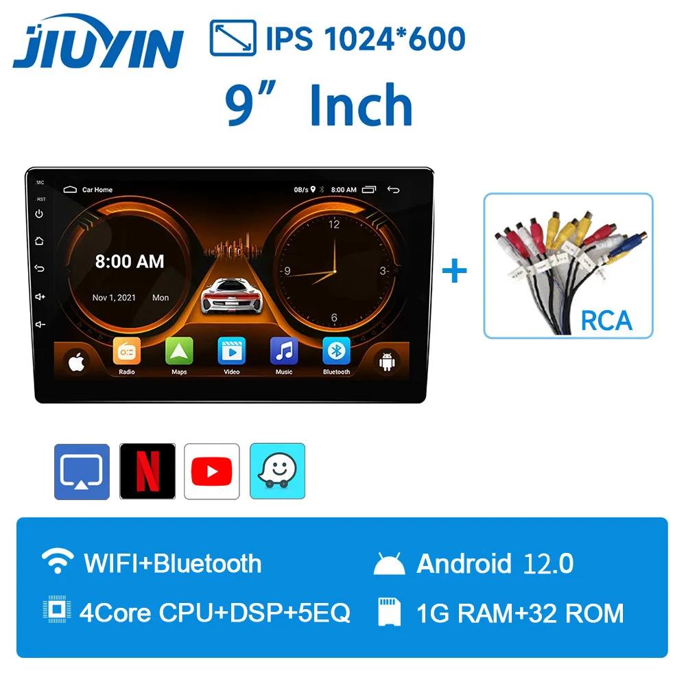 JIUYIN 2 Din Car Radio Carplay Android Auto 9 дюймов 10 дюймов 4G 64G Универсальный мультимедийный проигрыватель DSP AM RDS AHD GPS WIFI Auto 8 ядер